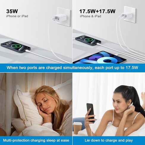 شاحن سريع 35 وات USB C لهاتف Google Pixel 9 Pro XL Fold 9 8a 8 8 Pro 7a 7 7 Pro 6a 6 Pro 5 4a 3XL، Pixel Fold، Samsung Galaxy A15 5G A14 A35 A13 A53 A03s، محول طاقة PD مع 6FT USB C إلى USB كابل سي in Kuwait
