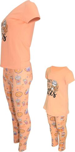 Unique Baby Girls Matching Mommy and Me Lattes Pant Set in Saudi Arabia