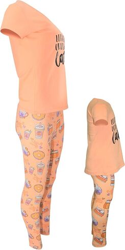 Unique Baby Girls Matching Mommy and Me Lattes Pant Set in Saudi Arabia