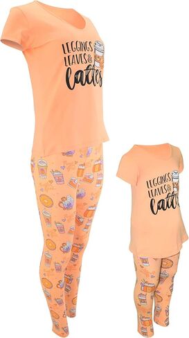 Unique Baby Girls Matching Mommy and Me Lattes Pant Set in Saudi Arabia