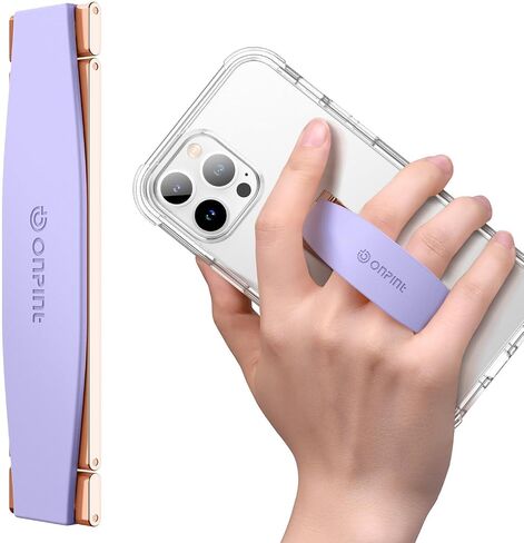 Phone Grip Finger Ring Holder 3.23 Inch, Phone Slim Finger Ring Holder Kickstand 2 in 1, Compatible with iPhone Samsung and Most Smartphones, Pink in Kuwait