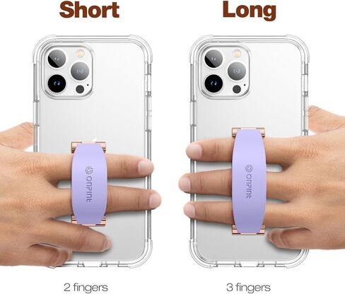 Phone Grip Finger Ring Holder 3.23 Inch, Phone Slim Finger Ring Holder Kickstand 2 in 1, Compatible with iPhone Samsung and Most Smartphones, Pink in Kuwait