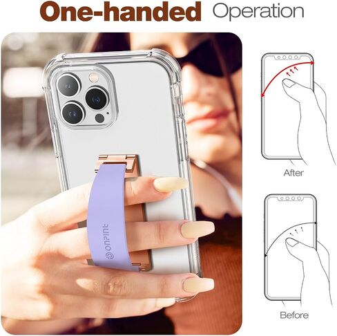 Phone Grip Finger Ring Holder 3.23 Inch, Phone Slim Finger Ring Holder Kickstand 2 in 1, Compatible with iPhone Samsung and Most Smartphones, Pink in Kuwait