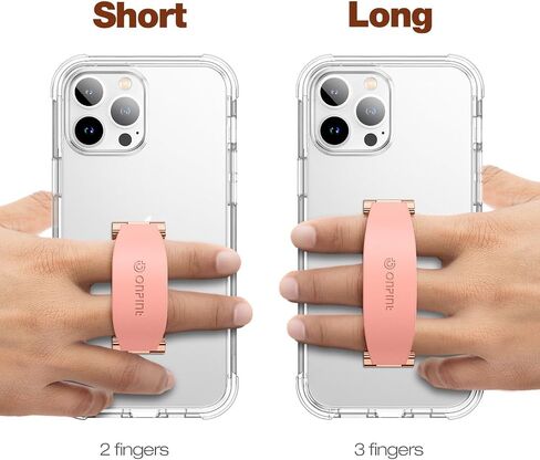 Phone Grip Finger Ring Holder 3.23 Inch, Phone Slim Finger Ring Holder Kickstand 2 in 1, Compatible with iPhone Samsung and Most Smartphones, Pink in Kuwait