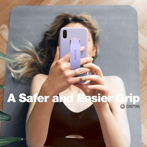Phone Grip Finger Ring Holder 3.23 Inch, Phone Slim Finger Ring Holder Kickstand 2 in 1, Compatible with iPhone Samsung and Most Smartphones, Pink in Kuwait