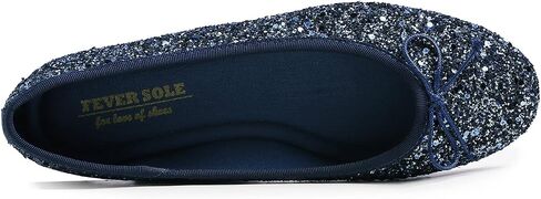 FEVERSOLE Women's Bling Soft Cushioned Comfort Flats Sparkle Party Ballets in Saudi Arabia