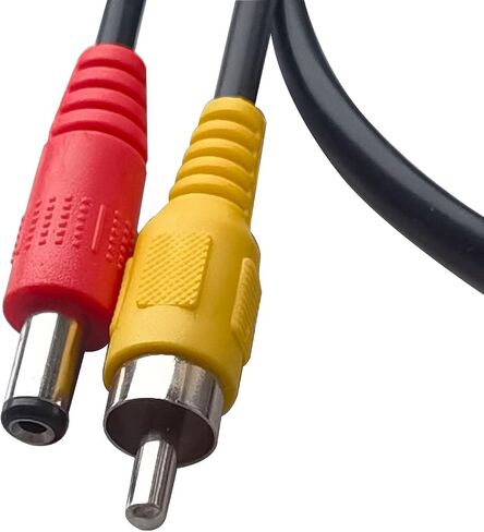 4 Pin Aviation to RCA Adapter Cable M12 Adapter 4-Pin to AV DC Connector Wire RCA to 4-PIN Monitor/Camera Adapter Video Extension Cable for Car Backup Camera (4 pin Male to RCA+dc Male) in Saudi Arabia