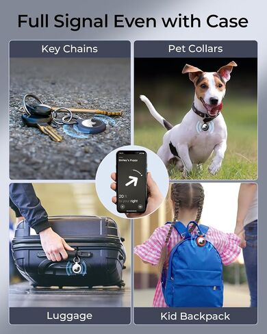 MRGLAS 4 عبوات لحامل Apple AirTag، حافظة بطاقات هوائية مع سلسلة مفاتيح - ملاءمة آمنة، سهلة التركيب، غلاف TPU مقاوم للماء مع سلسلة مفاتيح معدنية مضادة للخدش، ملحقات Airtag لجهاز تعقب جهاز تحديد المواقع GPS in Saudi Arabia