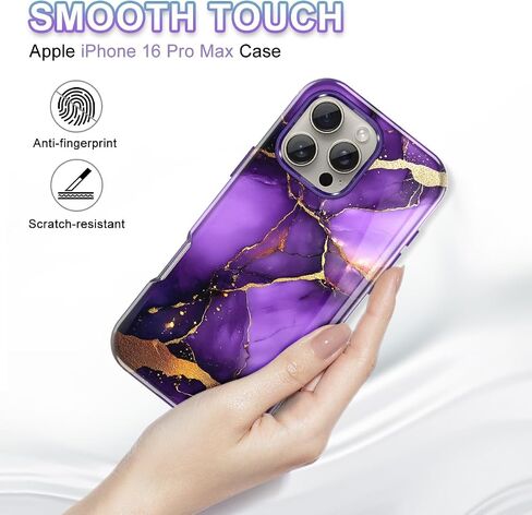 حافظة Btscase لهاتف iPhone 16 Plus (2024)، [تم اختبار السقوط من الدرجة العسكرية] تصميم نمط رخامي نحيف متين مقاوم للصدمات للنساء والفتيات والرجال، غطاء واقٍ مضاد للخدش لهاتف iPhone 16 Plus، ذهبي وردي بالكامل in Kuwait