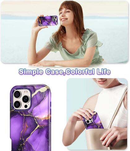 حافظة Btscase لهاتف iPhone 16 Plus (2024)، [تم اختبار السقوط من الدرجة العسكرية] تصميم نمط رخامي نحيف متين مقاوم للصدمات للنساء والفتيات والرجال، غطاء واقٍ مضاد للخدش لهاتف iPhone 16 Plus، ذهبي وردي بالكامل in Kuwait