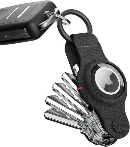 حامل بطاقة هوائية KeySmart SlimCard للمحفظة - حامل بطاقة AirTag للمحفظة الرفيعة للغاية - حامل بطاقة AirTag مع فتحة حبل - حامل بطاقة هوائية لمحفظة القفل التلقائي لملحقات AirTag - حامل AirTag 2 Pack in Kuwait