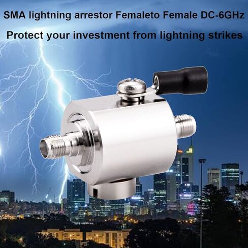 SMA ذكر إلى أنثى مانعة الصواعق الخلوية المحورية ونظام تحديد المواقع SMA Coax Surge Protector DC-6 جيجا هرتز 50 أوم in Kuwait