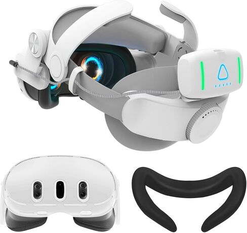 حزام رأس UWDEDO لـ Meta Quest 3، حزام النخبة المريح لملحقات Oculus Quest 3، استبدال حزام سماعة الرأس VR خفيف الوزن وقابل للتعديل لتقليل الضغط in Saudi Arabia