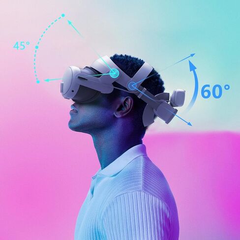 حزام رأس UWDEDO لـ Meta Quest 3، حزام النخبة المريح لملحقات Oculus Quest 3، استبدال حزام سماعة الرأس VR خفيف الوزن وقابل للتعديل لتقليل الضغط in Saudi Arabia