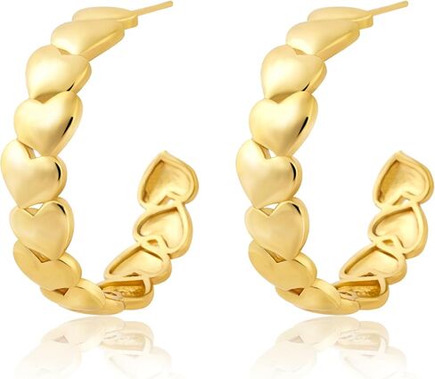Rosedate Star Hoop Earrings for Girls Women Hypoallergenic Stars Post Earrings for Girls Teens Zircon Earrings Jewelry Gifts for Women in Saudi Arabia