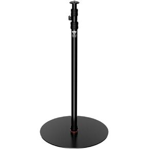 IFOOTAGE 2 Pack Round Base Monopod,15.75"/40cm Diameter,Max.Payload 22lbs/10KG,Aluminium Alloy Stable Structure, Height 30.28"/76.9cm~79.4"/201.6cm,for LED Video Light,2*RB-A400