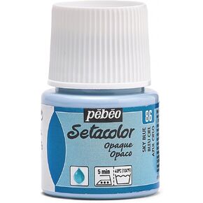 Pebeo Setacolor Opaque Fabric Paint, 45ml, Sky Blue