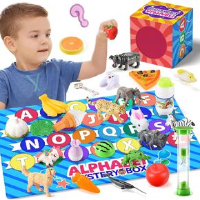 Montessori Toys for Toddlers,Alphabet Mystery Box Letters Matching Game Learning Toys Educational Preschool Games for Kids Ages 3-7 Easter Basket Stuffers Birthday Gifts Toys for Kids Ages 2-4 5-7