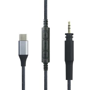 NewFantasia USB C Audio Cable Compatible with Shure SRH940 SRH840 SRH750 SRH440 SRH840A SRH440A headphone, Remote Volume Mic Compatible with iPhone 15/15 Pro, Compatible with iPad 10th/9th/Pro/Air