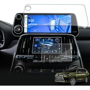 Screen Protector For Lexus LX 600 2024 2023 2022,12.3" Infotainment Screen + 7" Lower Screen Tempered Glass Film For LX600 Accessories