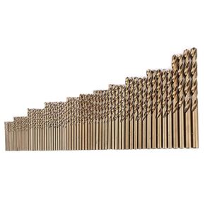 74pcs M35 Cobalt HSS CO Drill Bit Set Twist Drills Combination Tools Twist Drill Bit Set for Aluminum Copper Soft Alloy Steel Wood Plastic Angle Iron 1.0-8.0mm