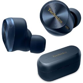 Technics Premium Hi-Fi True Wireless Bluetooth Earbuds with Advanced Noise Cancelling, 3 Device Multipoint Connectivity, Wireless Charging, Hi-Res Audio + Enhanced Calling - EAH-AZ80-A (Midnight Blue)