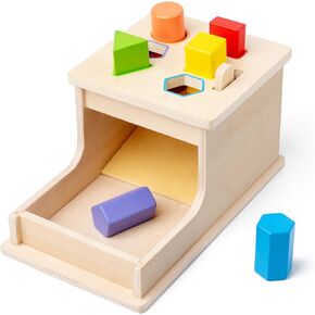 Montessori Toys for Babies 6-12 Months, Object Permanence Toys for Babies, 9 Month Old Baby Toys, Wooden Toys for Toddlers 1-3, Preschool Developmental Toys for Infants,1 Year Old Girl Boy Toys