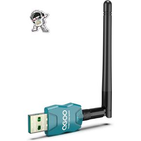Class 1 Long Range Bluetooth Adapter for PC, QGOO USB Bluetooth Adapter for PC 5.3+EDR, Bluetooth Dongle Bluetooth Receiver Support Windows10/8.1/8/7（green-093）
