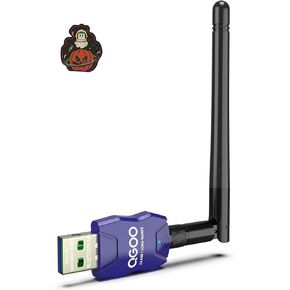 Class 1 Long Range Bluetooth Adapter for PC, QGOO USB Bluetooth Adapter for PC 5.3+EDR, Bluetooth Dongle Bluetooth Receiver Support Windows10/8.1/8/7（blue-081）