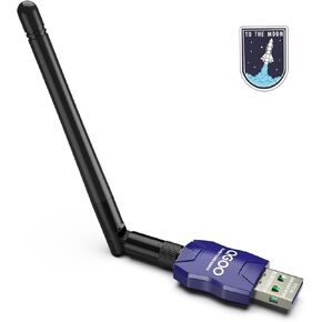 Class 1 Long Range Bluetooth Adapter for PC, QGOO USB Bluetooth Adapter for PC 5.3+EDR, Bluetooth Dongle Bluetooth Receiver Support Windows10/8.1/8/7（blue-108）