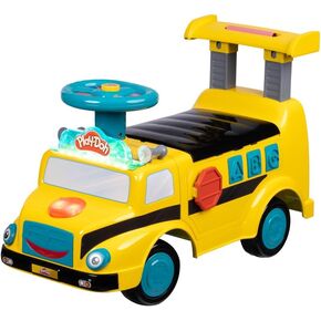 WADDLE Toddler Ride On Toy - Push Car, Interactive Musical Toys for Toddlers 1-3 with Microphone, Keyboard & Drumsticks, Toddler Activities, Foot to Floor, Durable Baby Car, Easy Assembly, Baby Toy