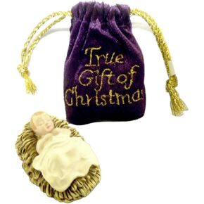 Roman Baby Jesus in Velvet Bag The True Gift of Christmas