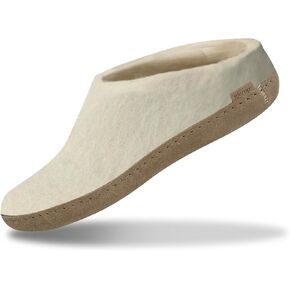 GLERUPS Slip-on with Leather Sole (White)