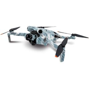 MightySkins Carbon Fiber Skin Compatible with DJI Mini 4 Pro - Arctic Camouflage | Protective, Durable Textured Carbon Fiber Finish | Easy to Apply