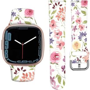 ANDRIU Compatible with Versa 4/Versa 3 Band for Women Girl, Cute Fadeless Replacement Sport Band Strap for Versa 4/Versa 3 Smartwatch