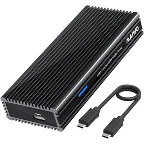 MAIWO 40Gbps M.2 NVMe SSD Enclosure, USB4 to NVMe Adapter for 2280MM M Key B+M Key PCIe NVMe SSD, Compatible with Thunderbolt4/3 USB4/3.2/3.1/3.0, 8TB Capacity Tool Free