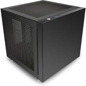KXRORS N40 Mini-ITX NAS PC Chassis, ITX Computer Case, 4HHD+2-SDD isk Bays NAS Mini Aluminum with Steel Plate Case, Power Support: SFX/SFX-L Support 75mm CPU Cooler