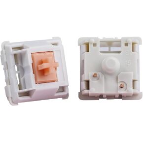 Holy Panda Mechanical Keyboard Switch, 3Pin Pre Lubed, 67g Extended Spring, Enhance Tactile Plate Mounted MX Switch(100 Pack)