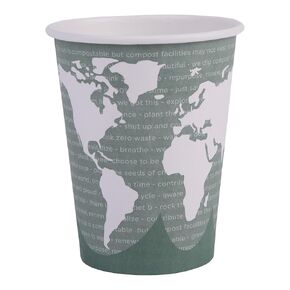 ECO PRODUCTS Recycled Coffee Cup Sleeves, Case Of 1300, Fits 10-20oz Hot Cups, Compostable, 100% Recycled Content With Up To 85% Post-Consumer Waste