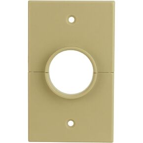 Skywalker Single-Gang Bulk Wire Splitting Wall Plate with 1-3/8" Hole (Ivory)