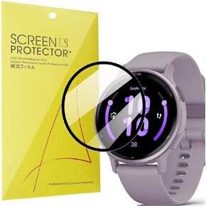 Compatible for Garmin vivoactive 5 Screen Protector, [3 Pack] 3D Full Coverage PET Soft Screen Protector Film Compatible for Garmin vívoactive 5 Smartwatch (3 pack)