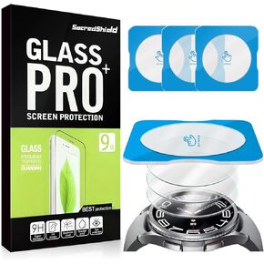 [3-Pack] Screen Protector for Samsung Galaxy Watch 6 Classic (47mm) Tempered Glass, 9H Hardness, Bubble Free, Easy to Install