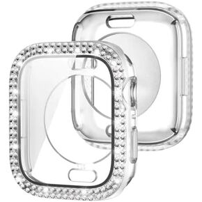 Bling Glass + Cover for Watch Case (Black, 41Mm)