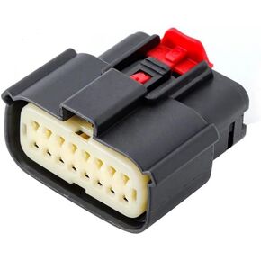 Universal Automotive Connector Molex 16-Pin Waterproof 33472-1601 33482-8601 Adapter Male/Female Plug & Socket Housing with Terminals (Female Connector)
