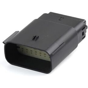 Universal Automotive Connector Molex 16-Pin Waterproof 33472-1601 33482-8601 Adapter Male/Female Plug & Socket Housing with Terminals (Female Connector)