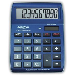 Scientific Calculator with Erasable LCD Writing Tablet | 2-Line Display | Dual Solar & Battery Power | for Students in Middle School, High School (970)