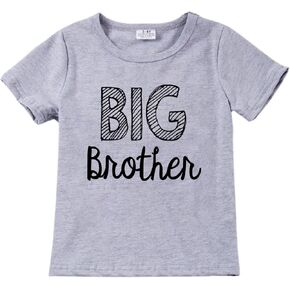 Big Brother T-Shirt Toddler Boys Promoted to Announcement Big Brother Shirt Kids Short Sleeve Tees