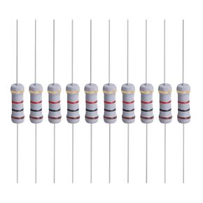 YOKIVE 50 Pcs Metal Oxide Film Resistors, Axis Lead Resistor, Keep Normal Circuit Operation, Great for Electric Power Equipment (Grey, 1W, 180 Ohm)