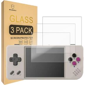 Mr.Shield Screen Protector compatible with Anbernic RG28XX [Tempered Glass] [3-PACK] [Japan Glass with 9H Hardness]