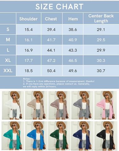 LOMON Womens Cardigan Sweaters Fall Outfits 2024 Casual Lightweight Long Sleeve Cable Knit Crochet Cardigans with Pockets in Saudi Arabia